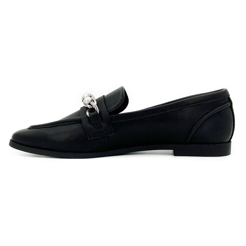 Loafers clássicos femininos dedos redondos deslizante tipo fechamento confortável