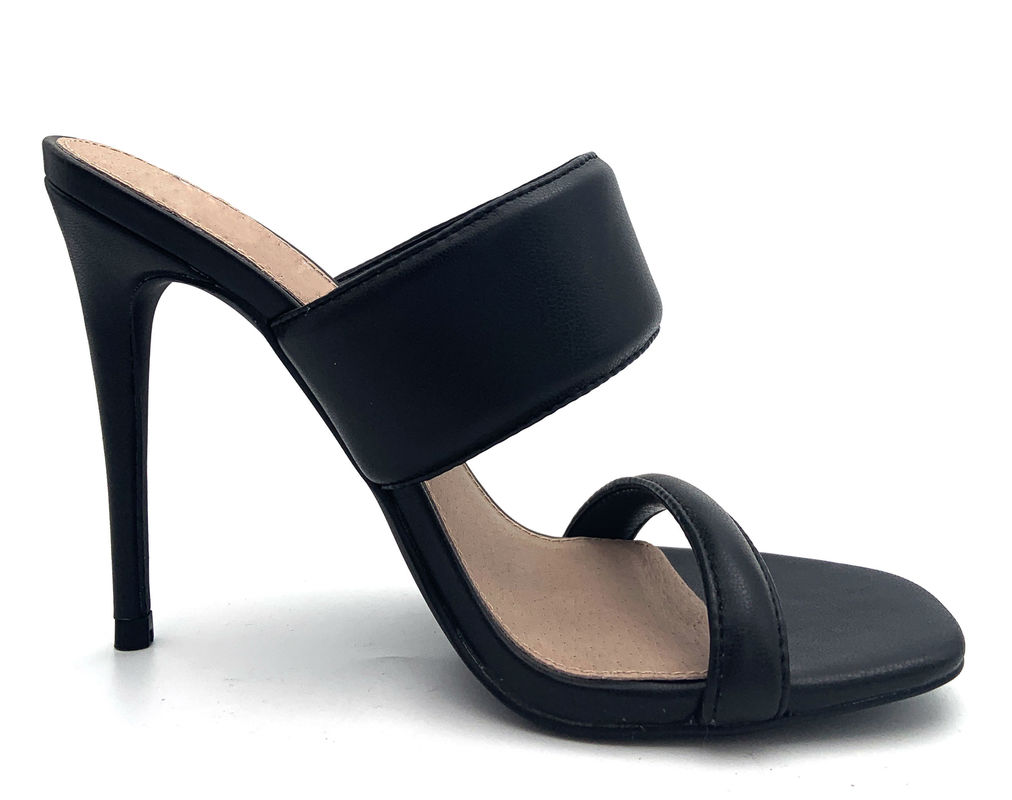 Mulheres sem traseiro Mulheres de salto alto com talão de bloco Stiletto Tipo de talão