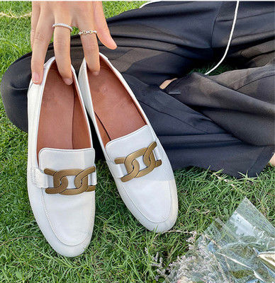 Sapatos Loafer Clássicos Personalizados Com Pedaço Redondo Deslizante No Tipo de Fechamento