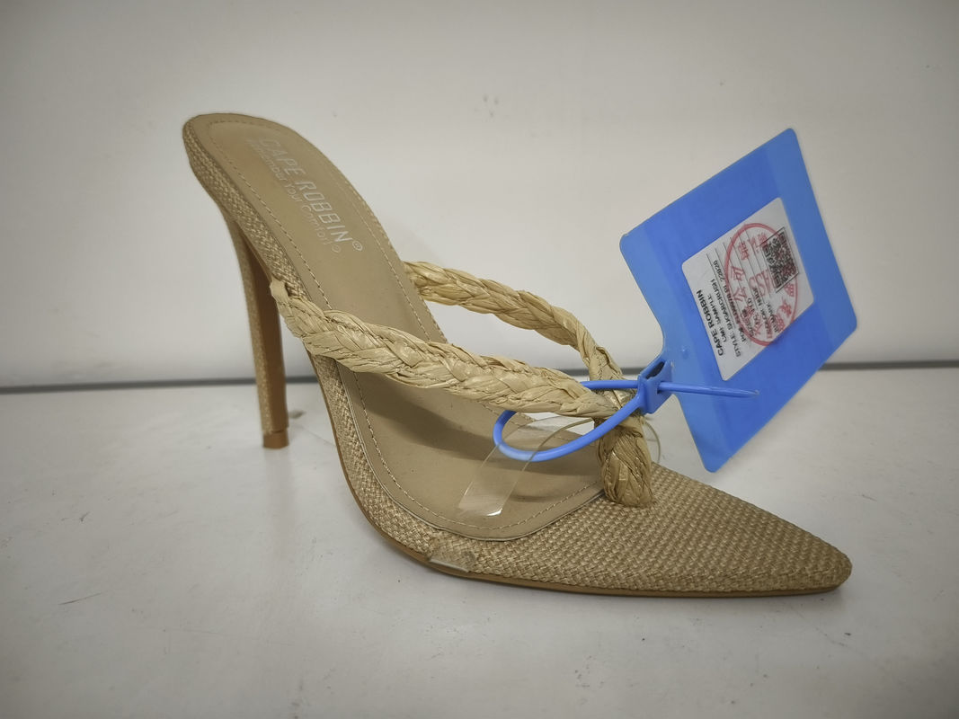 OEM Color Ladies Stiletto Heels com Material de Sola Exterior de Borracha Alto Calcanhar 3-4.5In