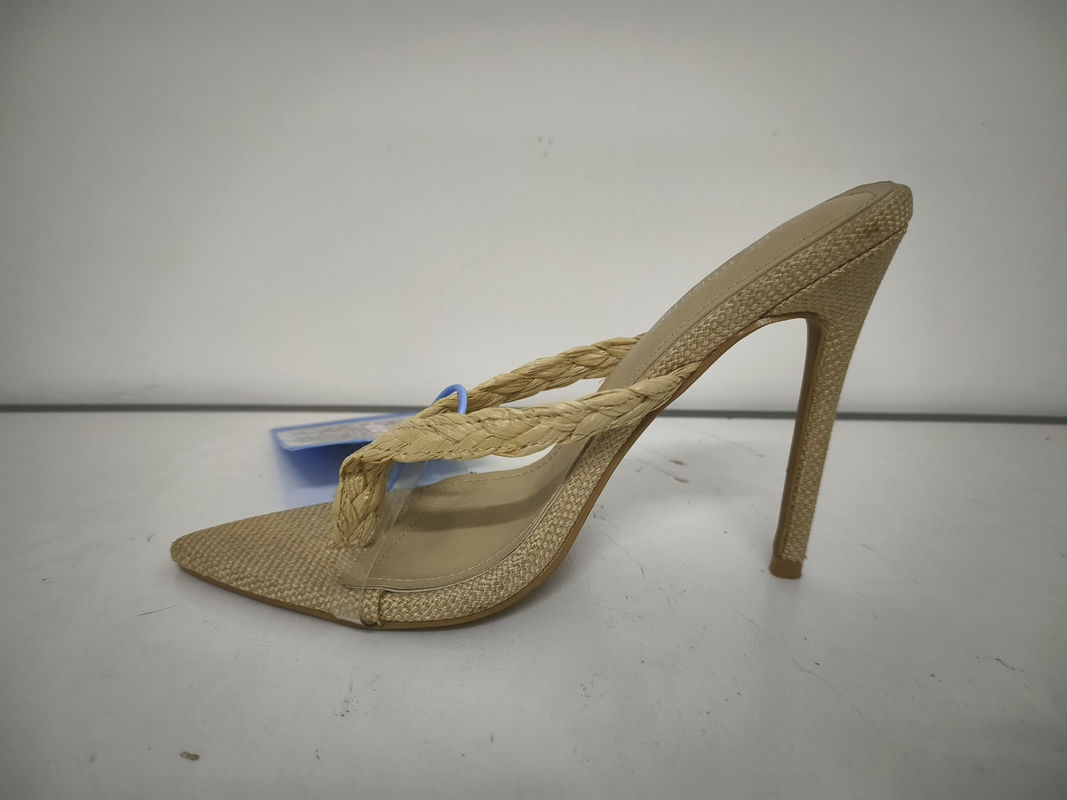 OEM Color Ladies Stiletto Heels com Material de Sola Exterior de Borracha Alto Calcanhar 3-4.5In